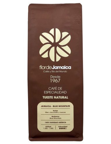 Bolsa 250g café  Jamaica Blue Mountain vista frontal