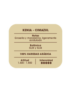 Café de especialidad Kenia Cimazul 2