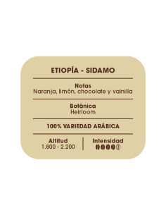Café de especialidad Etiopía Sidamo 2