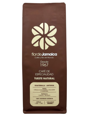 Bolsa 250g café  Guatemala Antigua vista frontal